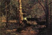 Winslow Homer A Skirmish in the Wilderness painting